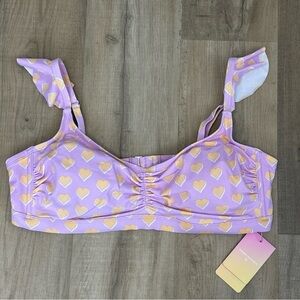 Stoney Clover Lane Heart Bikini Top women’s size 2X (20w-22w) nwt